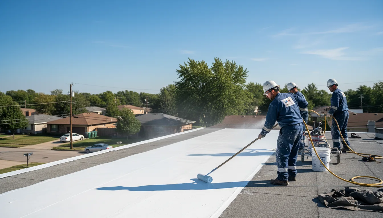 Commercial roof coating in Pittsburg, TX near me